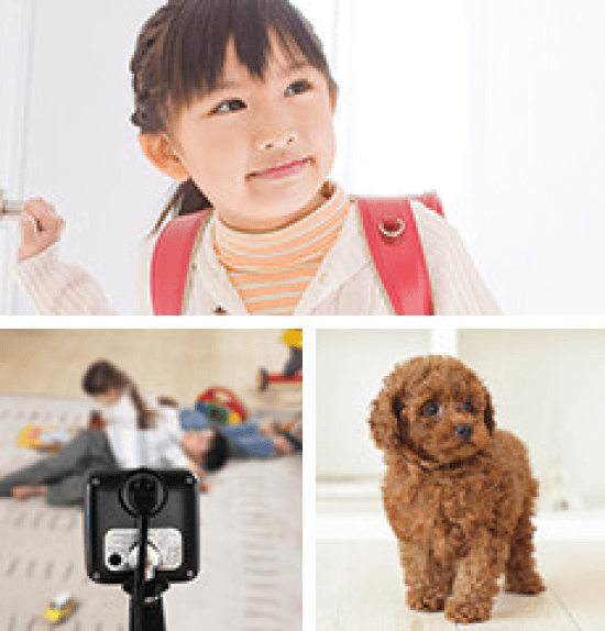 お子さまやペットの見守り
